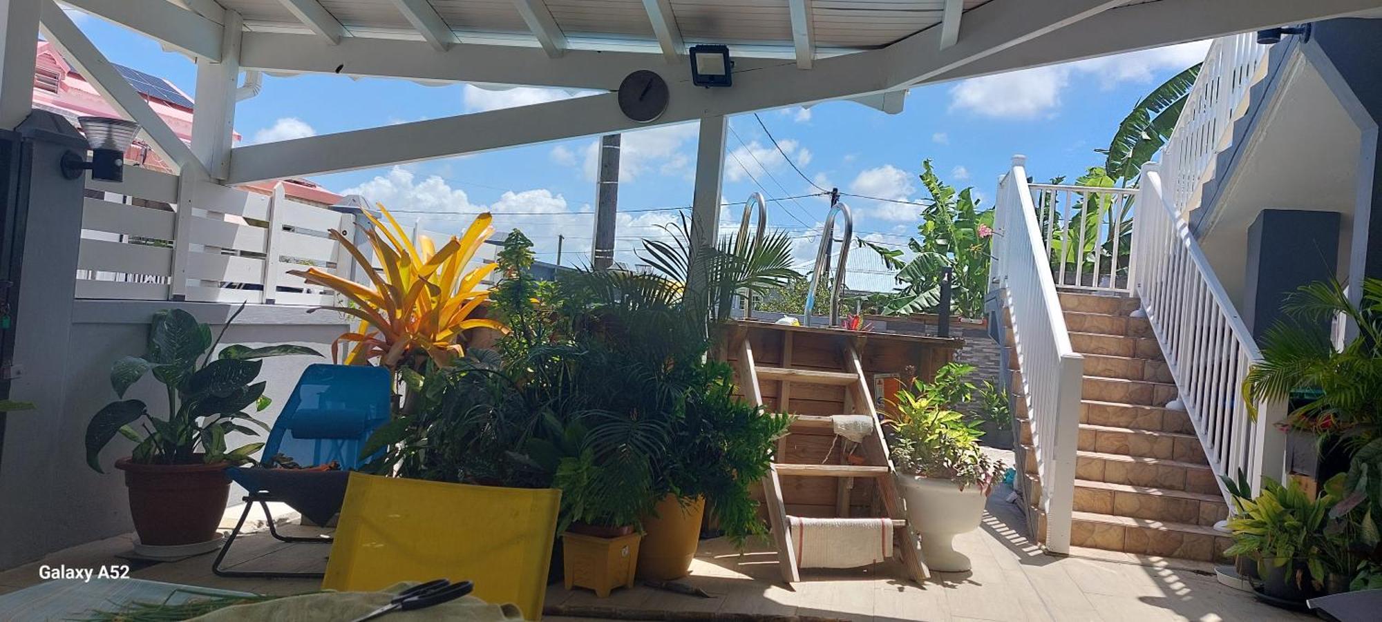 Haut De Villa Agreable Et Paisible Climatise, Wifi Anse-Bertrand 外观 照片